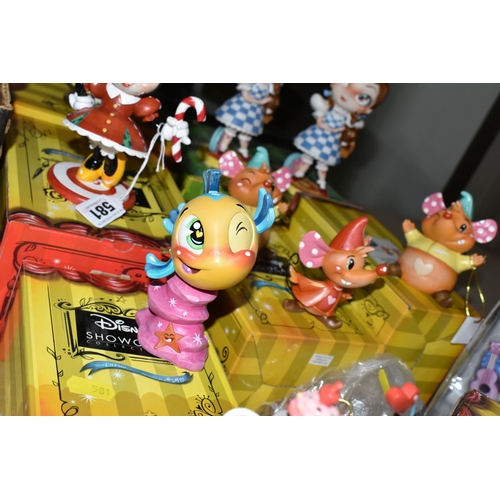 581 - TEN BOXED ENESCO-  DISNEY SHOWCASE COLLECTION 'THE WORLD OF MISS MINDY' FIGURINES, comprising 'Baby ... 