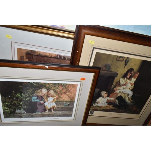 592 - LIMITED EDITION SIGNED PRINTS COMPRISING FREDERICK GORE R.A. (1913-2009) 'SUNFLOWERS', a signed limi... 