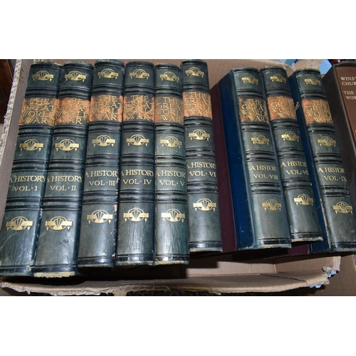 593 - CHURCHILL; Winston S. A collection of ten titles by, or concerning, the author comprising six volume... 