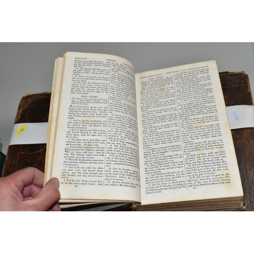 596 - ANTIQUARIAN RELIGIOUS BOOKS comprising Stackhouse's History of the Bible vol.1, circa 1740-1750, Coo... 