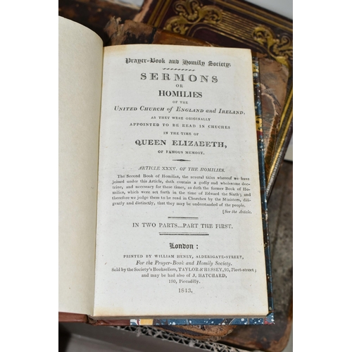 596 - ANTIQUARIAN RELIGIOUS BOOKS comprising Stackhouse's History of the Bible vol.1, circa 1740-1750, Coo... 