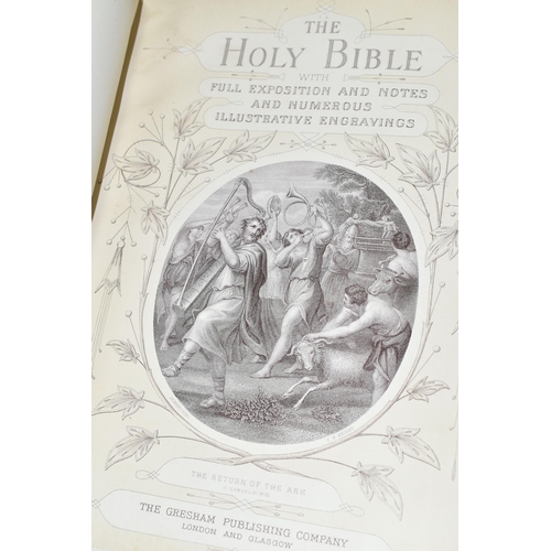 596 - ANTIQUARIAN RELIGIOUS BOOKS comprising Stackhouse's History of the Bible vol.1, circa 1740-1750, Coo... 