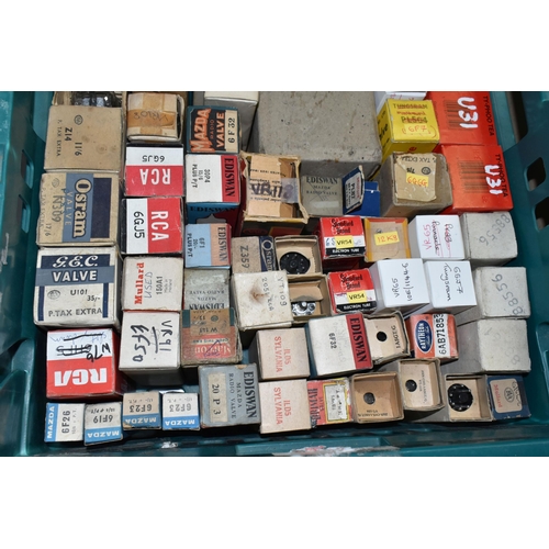 597 - A QUANTITY OF ASSORTED BOXED AND UNBOXED VALVES, assorted sizes, manufacturers to include Mullard, R... 