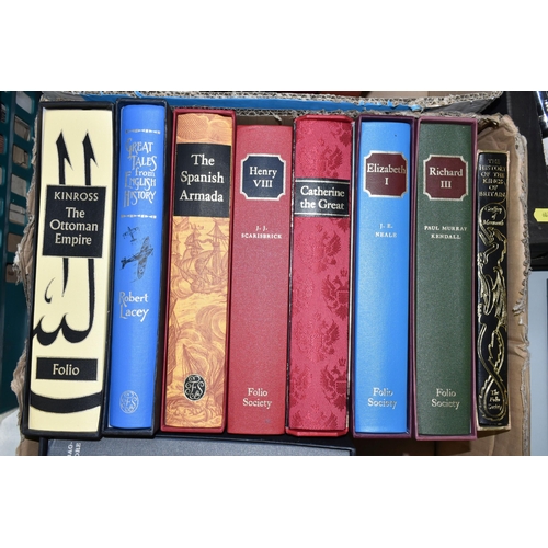 600 - THE FOLIO SOCIETY, two boxes containing eighteen Historical titles comprising Einstein; Albert, Rela... 