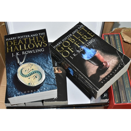 601 - J.K. ROWLING 'THE COMPLETE HARRY POTTER COLLECTION', box set of seven paperback books, together with... 
