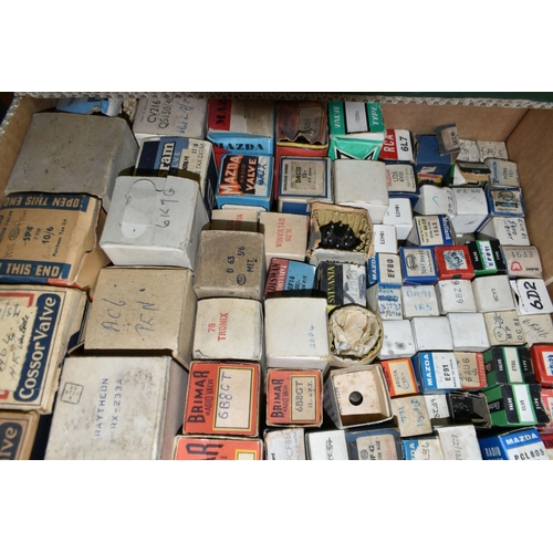602 - A QUANTITY OF ASSORTED BOXED AND UNBOXED VALVES, assorted sizes, manufacturers to include Mullard, R... 