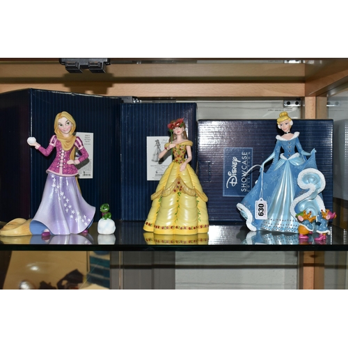 THREE BOXED ENESCO DISNEY SHOWCASE COLLECTION FIGURINES