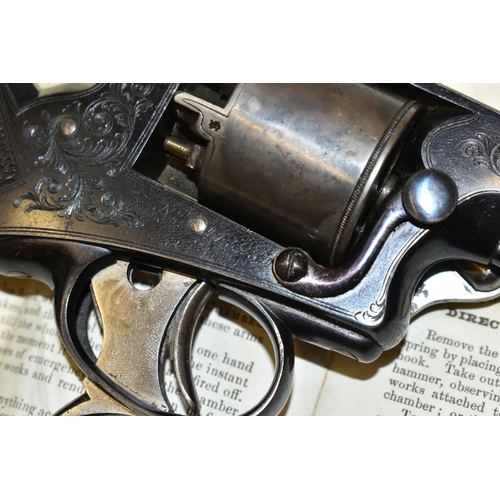 282 - A FINE CASED ANTIQUE 80-BORE PERCUSSION TRANTER PATENT THIRD MODEL REVOLVER No. 145237, circa 1860, ... 