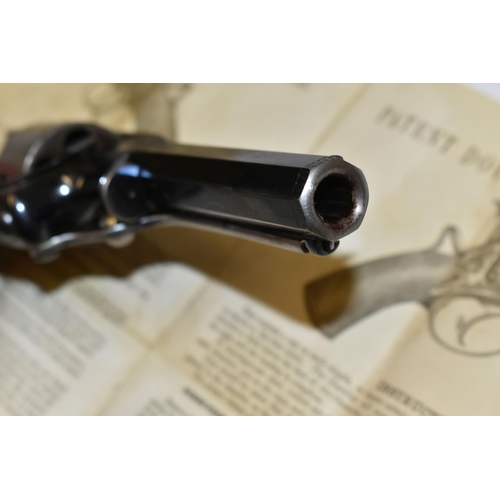 282 - A FINE CASED ANTIQUE 80-BORE PERCUSSION TRANTER PATENT THIRD MODEL REVOLVER No. 145237, circa 1860, ... 