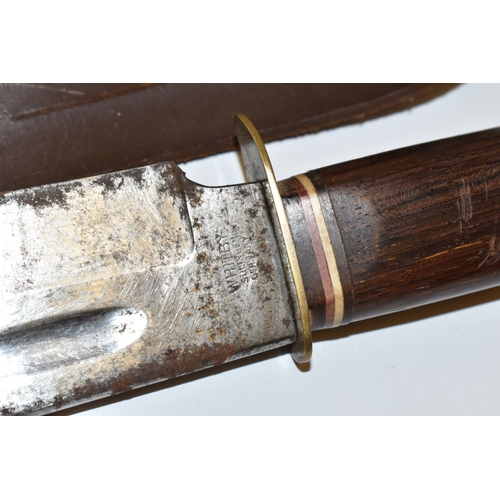 286 - TWO HIGH QUALITY GERMAN HUNTING SHEATH KNIVES IN FITTED LEATHER SHEATHS, each bearing the motif of a... 