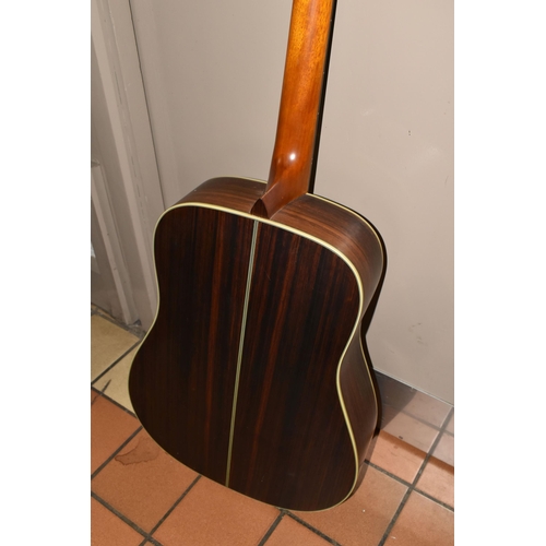 610 - A WALDEN 'NATURA' CLASSICAL GUITAR, model number 048645, paper label inside, solid spruce top, gold ... 