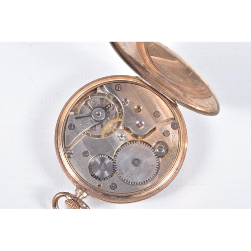 41 - TWO POCKET WATCHES, the first a gold plated, manual wind, open face watch, round silver engine turne... 