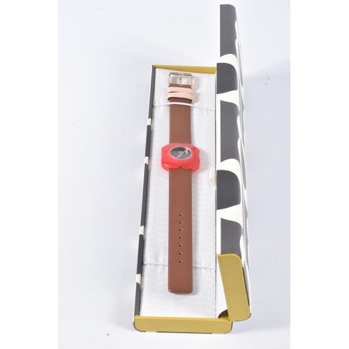 50 - TWO WRIST WATCHES, the first a 'Orla Kiely' floral wrist watch, the second a 'Old England by Richard... 