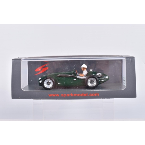 107 - SEVEN BOXED SPARK MODEL MINIMAX MODEL VEHICLES, the first is a Connaught A German GP 1953, Roy Salva... 