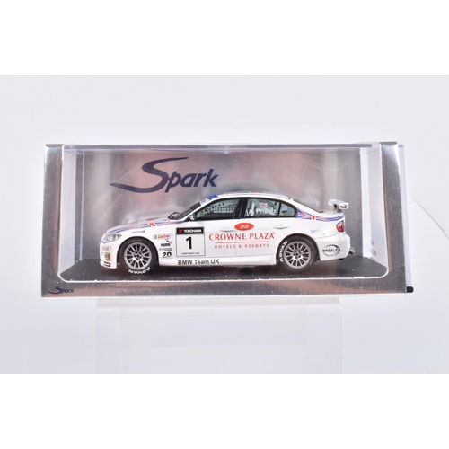 111 - FIVE BOXED SPARK MODEL MINIMAX VEHICLES, the first is a BMW 320 Si no1 WTCC 2007, Andy Priaulx, numb... 