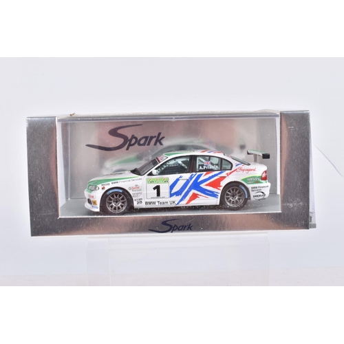 111 - FIVE BOXED SPARK MODEL MINIMAX VEHICLES, the first is a BMW 320 Si no1 WTCC 2007, Andy Priaulx, numb... 