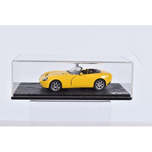 113 - FIVE BOXED SPARK MODEL MINIMAX VEHICLES, the first is a TVR Tuscan 400R no96 Le Mans 2004, L. Tomlin... 