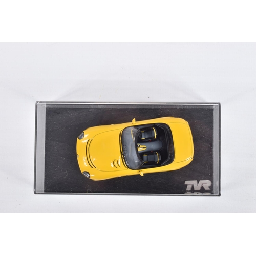 113 - FIVE BOXED SPARK MODEL MINIMAX VEHICLES, the first is a TVR Tuscan 400R no96 Le Mans 2004, L. Tomlin... 