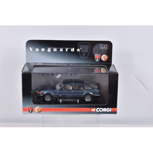 119 - TWELVE BOXED VANGUARDS ROVER DIE CAST MODEL VEHICLES , to include five 1:43 scale Rover 3500 V8 mode... 