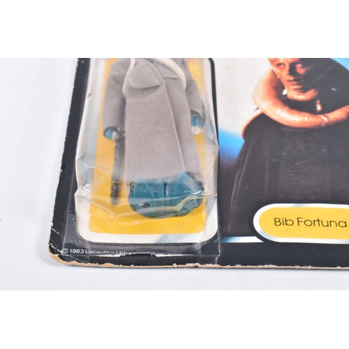 129 - A PALITOY STAR WARS RETURN OF THE JEDI TRI-LOGO BIB FORTUNA FIGURE, mint figure still sealed in dent... 