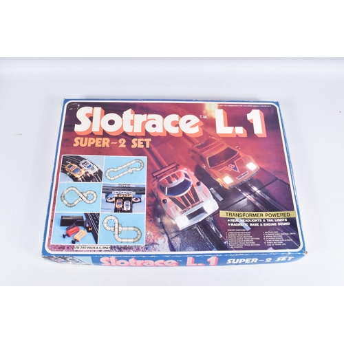 139 - A BOXED JOUEF FOR PLAYCRAFT CHAMPION MOTOR RACING SET, No.X 100 A, complete with both cars Jaguar E ... 