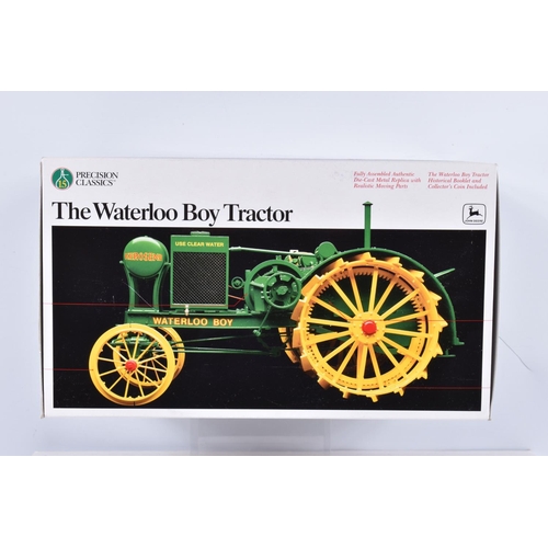 148 - TWO BOXED PRECISION CLASSICS JOHN DEERE 1:16 SCALE DIECAST MODEL TRACTORS, the first is 'The Unstyle... 