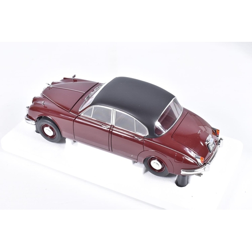 154 - TWO BOXED MODEL ICONS 1:18 SCALE DIECAST VEHICLES, the first is a Jaguar Mark 2 1962 3.8 Bob Jane, n... 