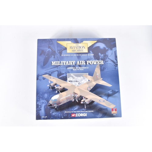 156 - SIX BOXED CORGI AVIATION ARCHIVE 1:144 SCALE DIECAST MODEL MILITARY AIRCRAFTS, to include three 1st ... 