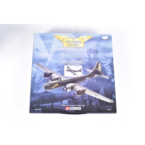 156 - SIX BOXED CORGI AVIATION ARCHIVE 1:144 SCALE DIECAST MODEL MILITARY AIRCRAFTS, to include three 1st ... 