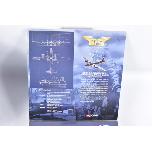 156 - SIX BOXED CORGI AVIATION ARCHIVE 1:144 SCALE DIECAST MODEL MILITARY AIRCRAFTS, to include three 1st ... 