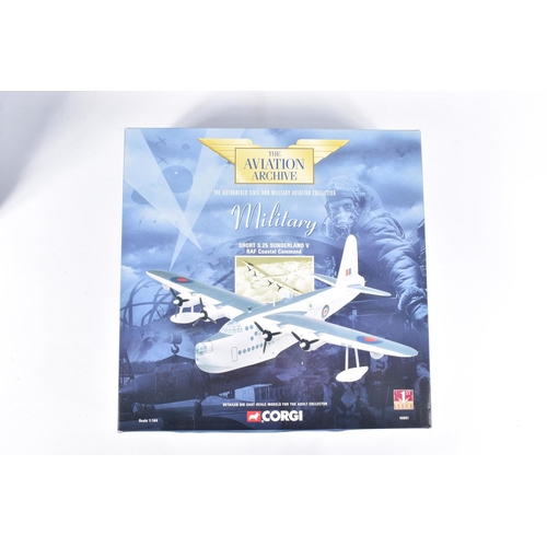 158 - SIX BOXED CORGI AVIATION ARCHIVE 1:144 SCALE DIECAST MODEL MILITARY AIRCRAFTS, the first and second ... 