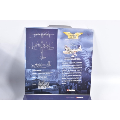 158 - SIX BOXED CORGI AVIATION ARCHIVE 1:144 SCALE DIECAST MODEL MILITARY AIRCRAFTS, the first and second ... 