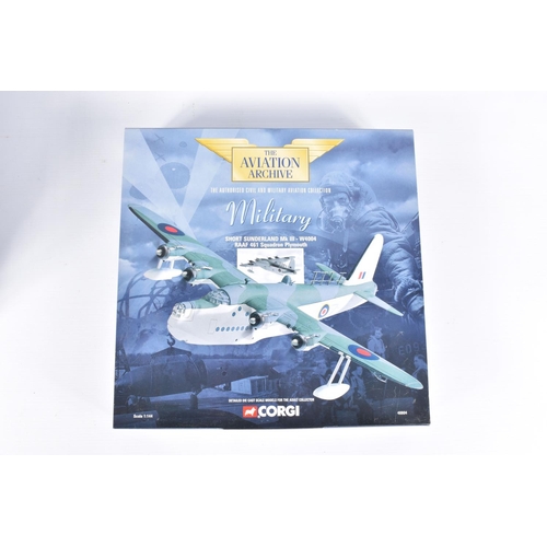 158 - SIX BOXED CORGI AVIATION ARCHIVE 1:144 SCALE DIECAST MODEL MILITARY AIRCRAFTS, the first and second ... 