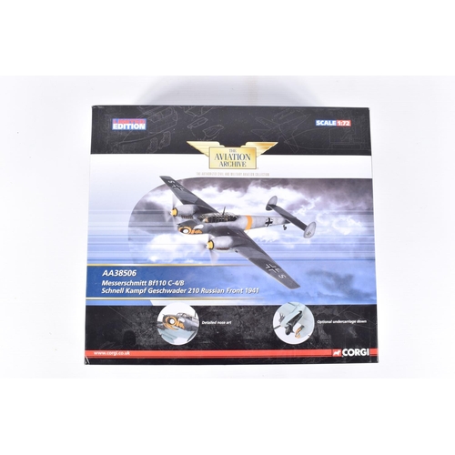 159 - TWO BOXED LIMITED EDITION CORGI AVIATION ARCHIVE 1:72 SCALE DIECAST MODEL AIRCRAFTS, the first is a ... 