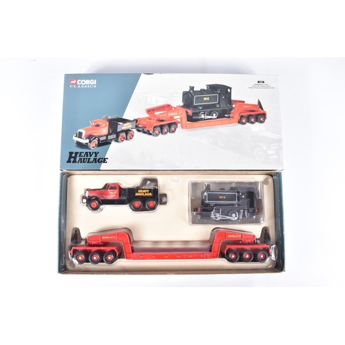 162 - SIX BOXED CORGI AND CORGI CLASSICS HEAVY HAULAGE DIECAST MODEL VEHICLES, the first is a Pickfords 2 ... 