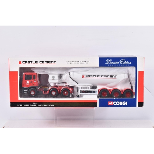 163 - FOUR BOXED LIMITED EDITION CORGI 1:50 SCALE DIECAST HAULAGE VEHICLES, the first is a Hauliers of Ren... 