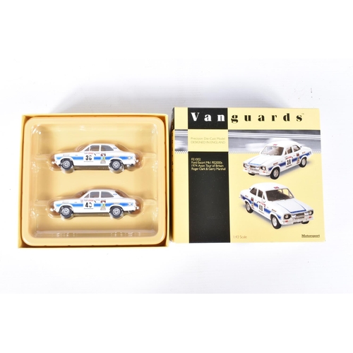 168 - TWELVE BOXED VANGUARDS DIECAST MODEL VEHICLES, to include five 1:64 scale Classic Commercial vehicle... 