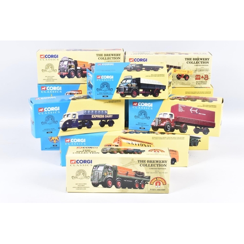 170 - ELEVEN BOXED CORGI CLASSICS DIECAST MODEL TRANSPORT AND HAULAGE VEHICLES, to include a 40th annivers... 