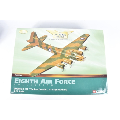 176 - TWO BOXED LIMITED EDITION CORGI AVIATION ARCHIVE 1:72 SCALE DIECAST MODEL AIRCRAFTS, the first is an... 