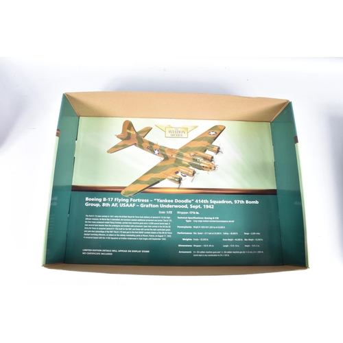 176 - TWO BOXED LIMITED EDITION CORGI AVIATION ARCHIVE 1:72 SCALE DIECAST MODEL AIRCRAFTS, the first is an... 