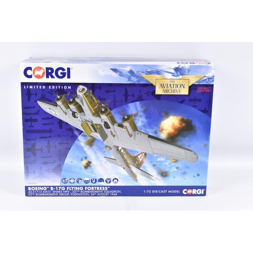 179 - A BOXED CORGI LIMITED EDITION AVIATION ARCHIVE 1:72 SCALE  BOEING B-17G FLYING FORTRESS DIECAST MODE... 