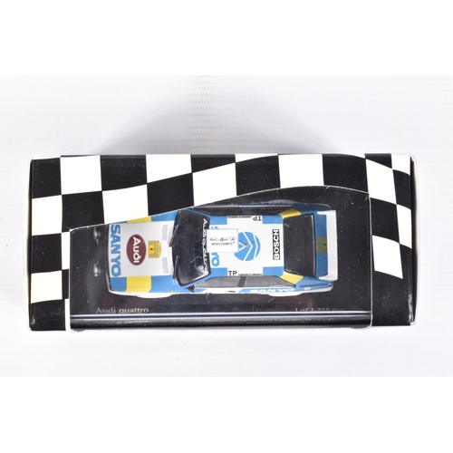 192 - FIVE BOXED MINICHAMPS 1:43 SCALE METAL MODEL VEHICLES, to include an Audi TT-R DTM 2000 Team Abt Ch ... 