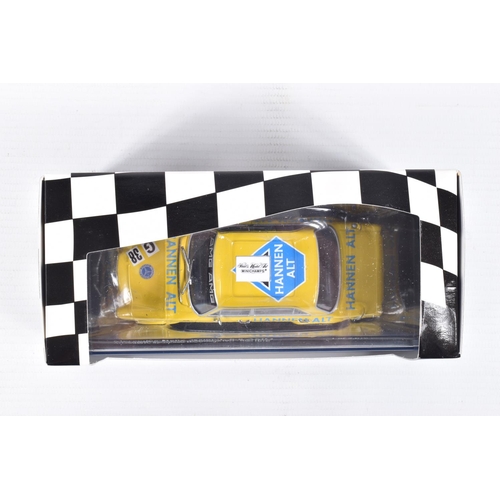 192 - FIVE BOXED MINICHAMPS 1:43 SCALE METAL MODEL VEHICLES, to include an Audi TT-R DTM 2000 Team Abt Ch ... 