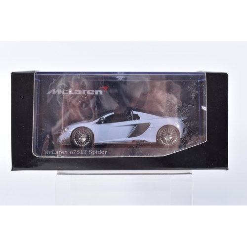 195 - SIX BOXED MINICHAMPS 1:43 SCALE METAL MODEL VEHICLES, to include a Bentley Continental Flying Spur 2... 