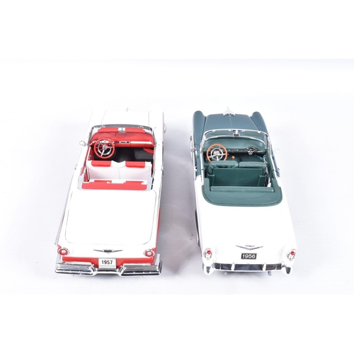 200 - A COLLECTION OF UNBOXED 1/18 SCALE DIECAST AND PLASTIC CAR MODELS, assorted models by Sun Star, Yat ... 