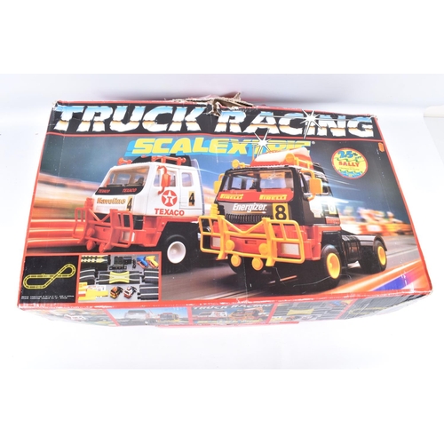 205 - A BOXED SCALEXTRIC TRUCK RACING SET, No.C551, not tested, appears largely complete with both trucks ... 