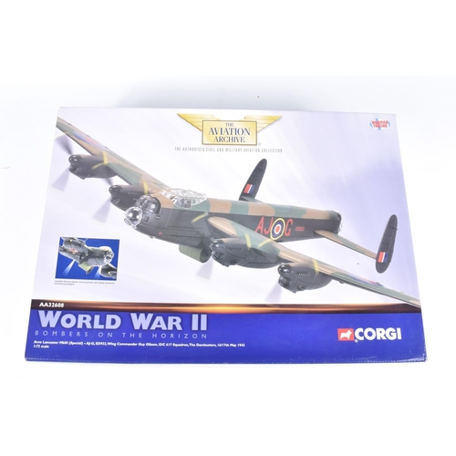 206 - A BOXED CORGI CLASSICS AVIATION ARCHIVE 'WORLD WAR II BOMBERS ON THE HORIZON' AIRCRAFT MODEL, Avro L... 