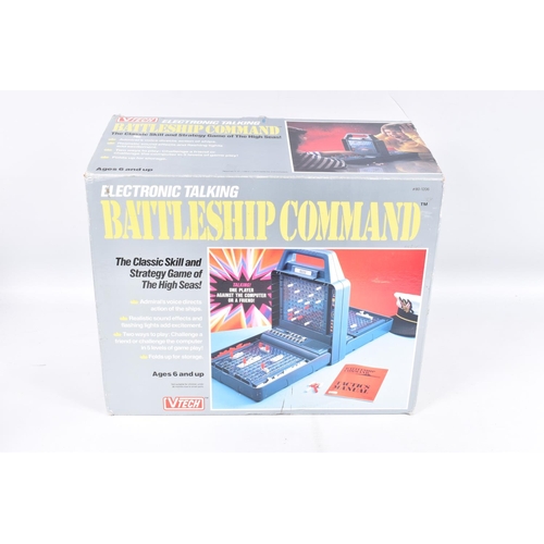 208 - A QUANTITY OF BOXED MODERN TOYS, V Tech Electronic  Battleship Command Game, No.80-1206, Galoob Micr... 