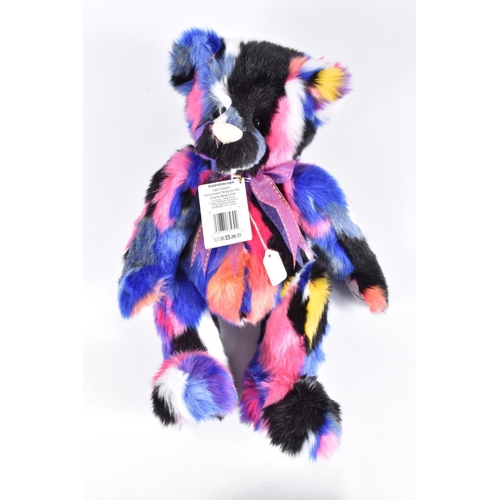 211 - THREE UNBOXED CHARLIE BEARS KALEIDOSCOPE PLUSH BEARS, No.CB217020O, all appear complete and in very ... 