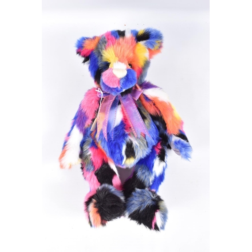 211 - THREE UNBOXED CHARLIE BEARS KALEIDOSCOPE PLUSH BEARS, No.CB217020O, all appear complete and in very ... 